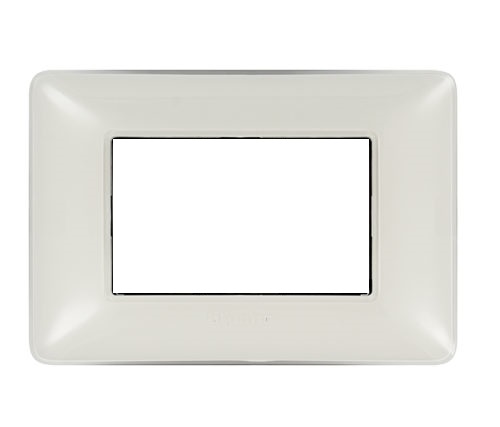 Placa para 3 modulos blanca