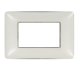 Placa para 3 modulos blanca